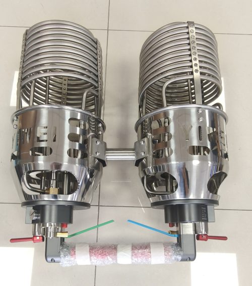 Two‑nozzle burner