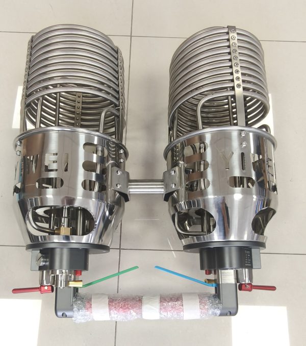 Two‑nozzle burner